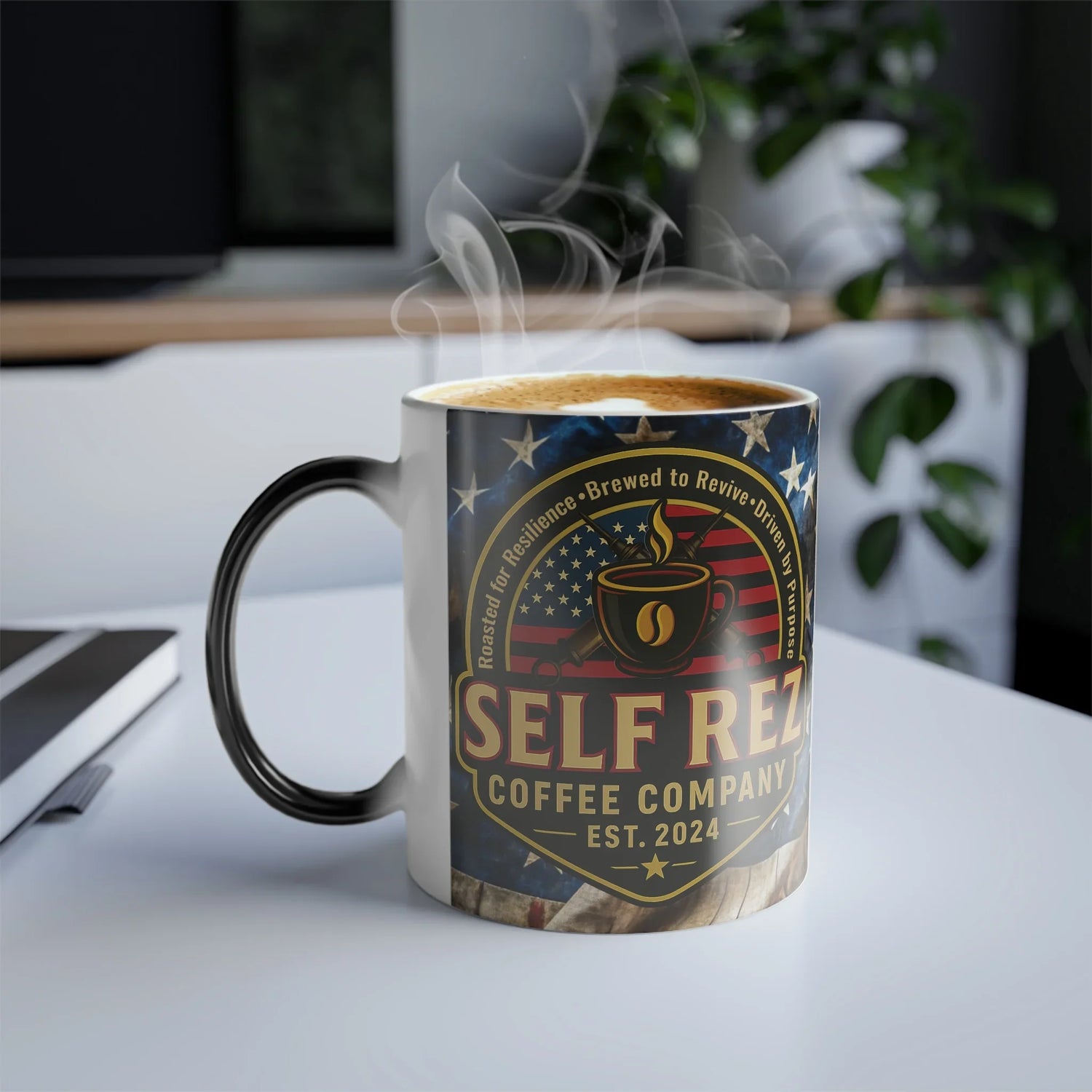 Patriotic Color Changing Coffee Mug