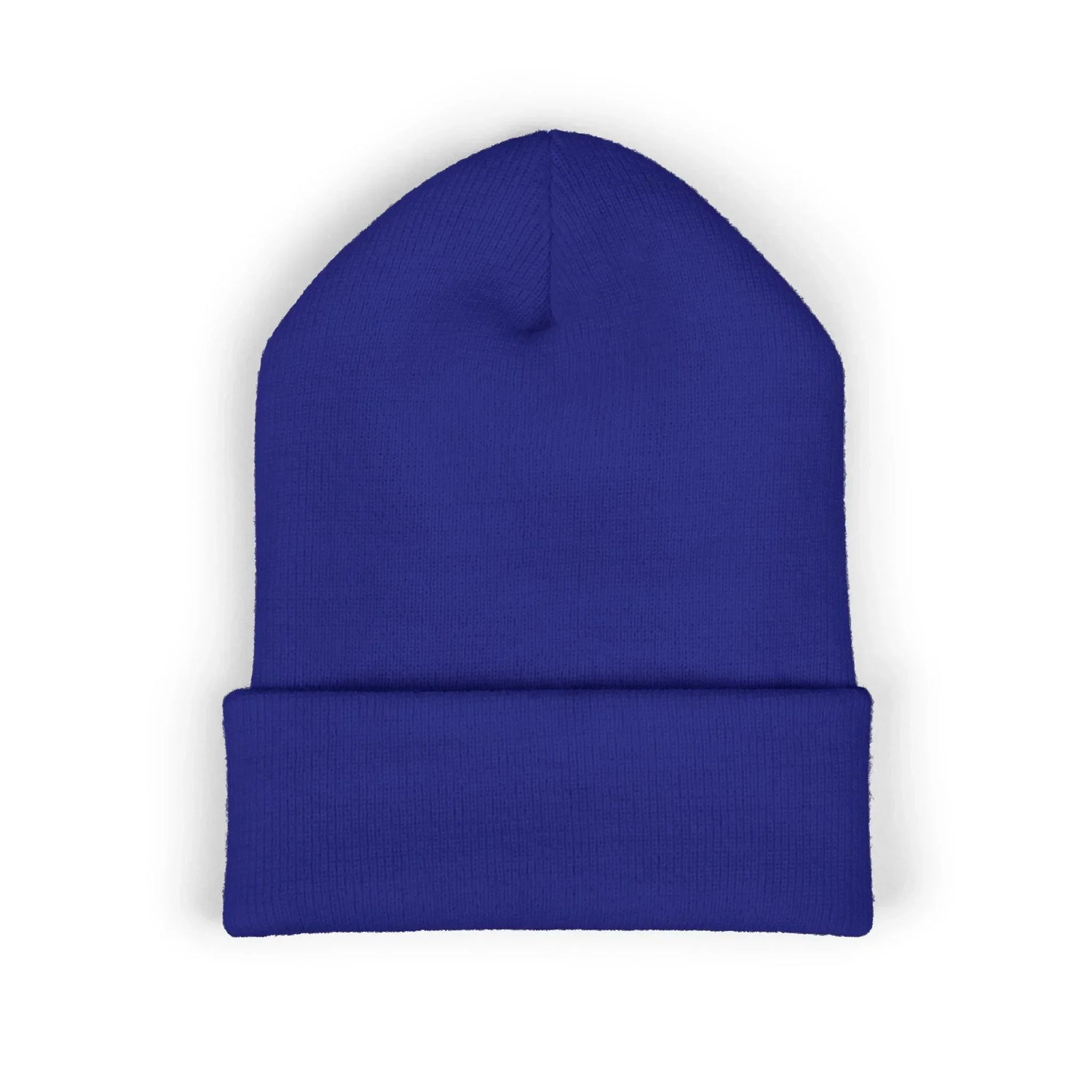 Self Rez Embroidered Cuffed Beanie — Retro Patch Winter Hat
