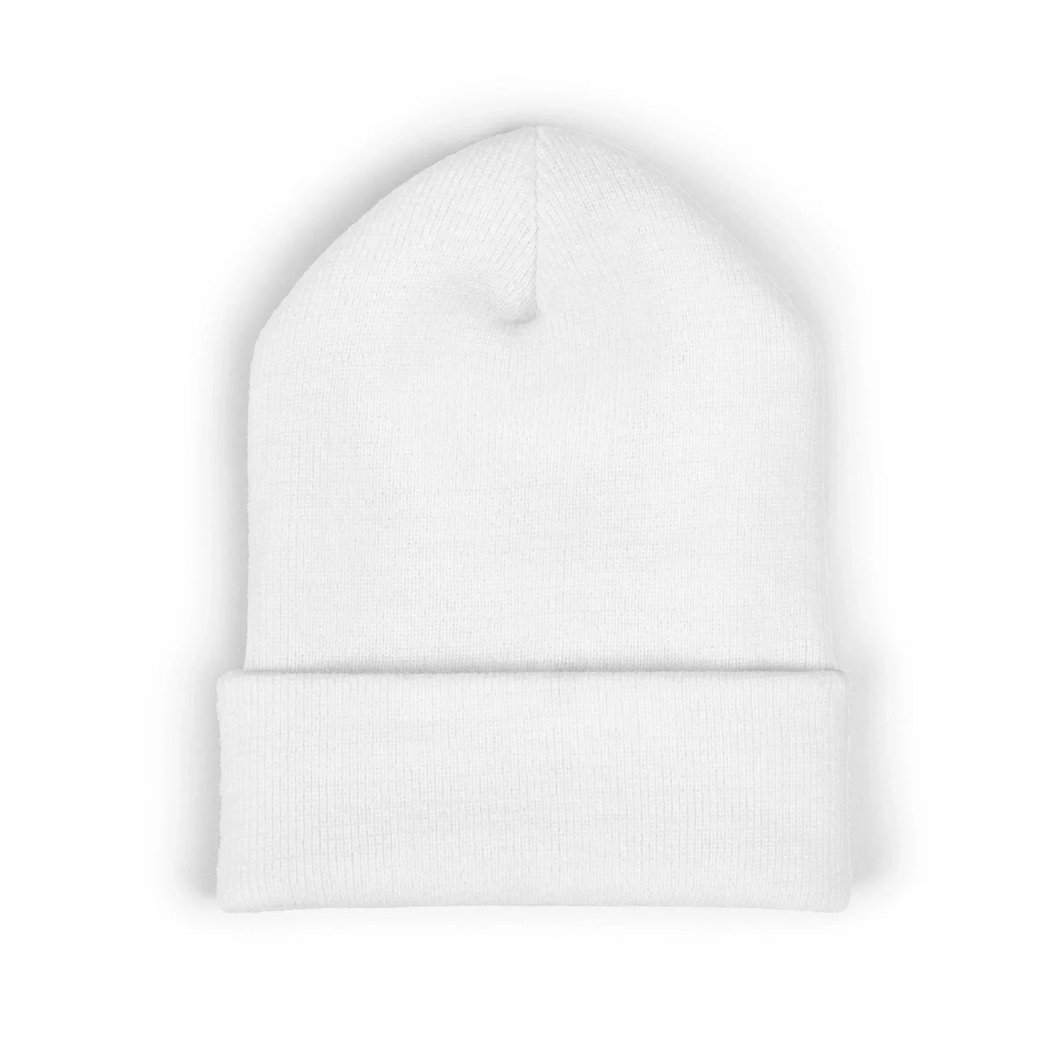 Self Rez Embroidered Cuffed Beanie — Retro Patch Winter Hat