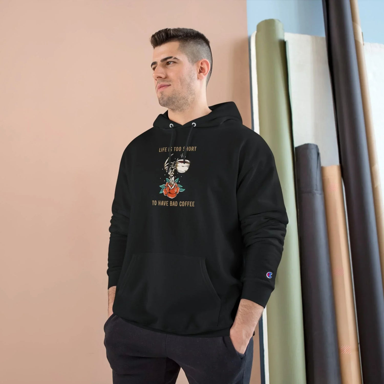 Champion Hoodie - Life’s too short.