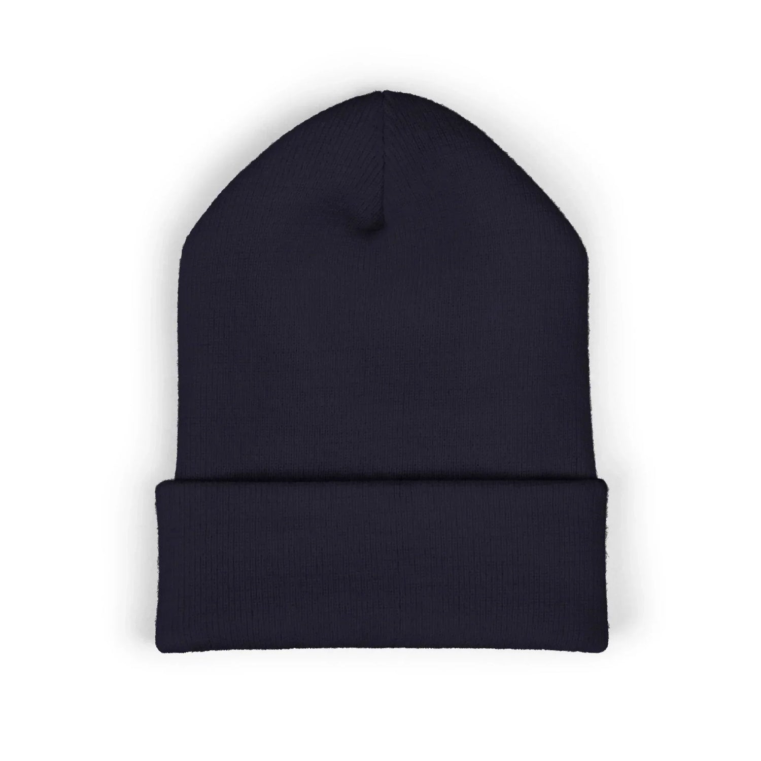 Self Rez Embroidered Cuffed Beanie — Retro Patch Winter Hat