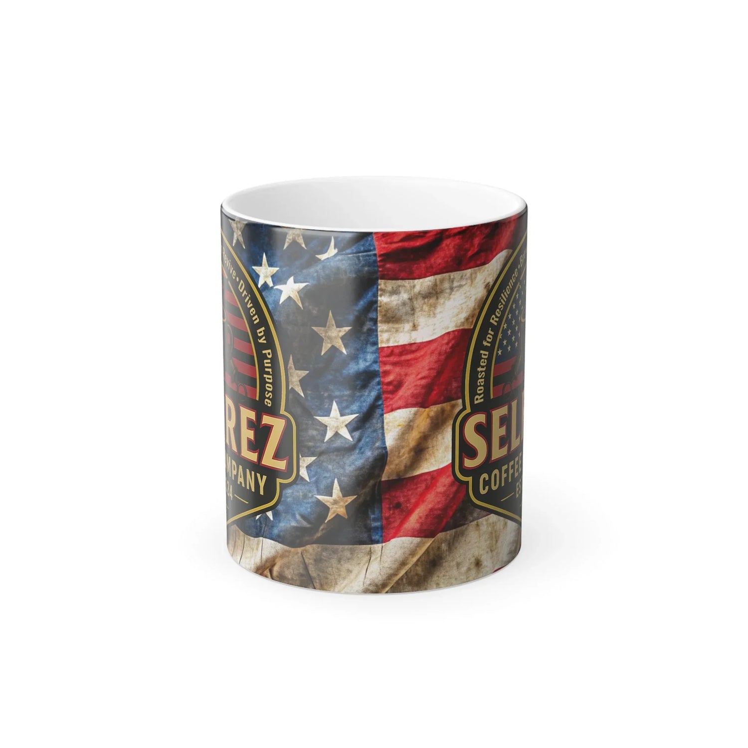 Patriotic Color Changing Coffee Mug
