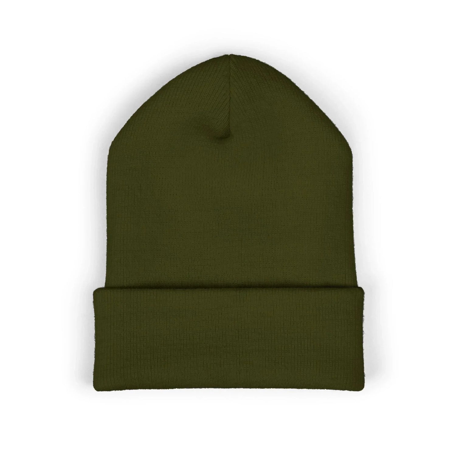 Self Rez Embroidered Cuffed Beanie — Retro Patch Winter Hat