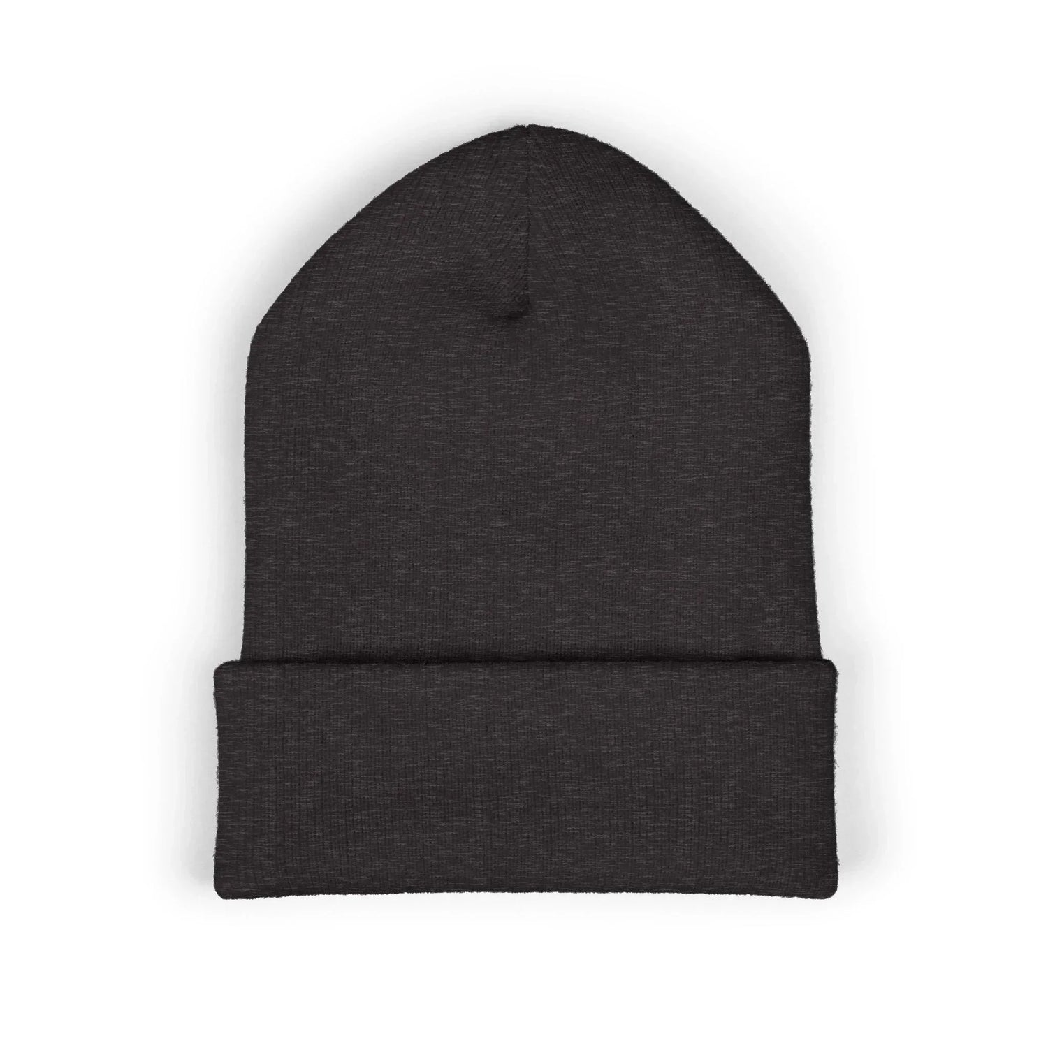 Self Rez Embroidered Cuffed Beanie — Retro Patch Winter Hat