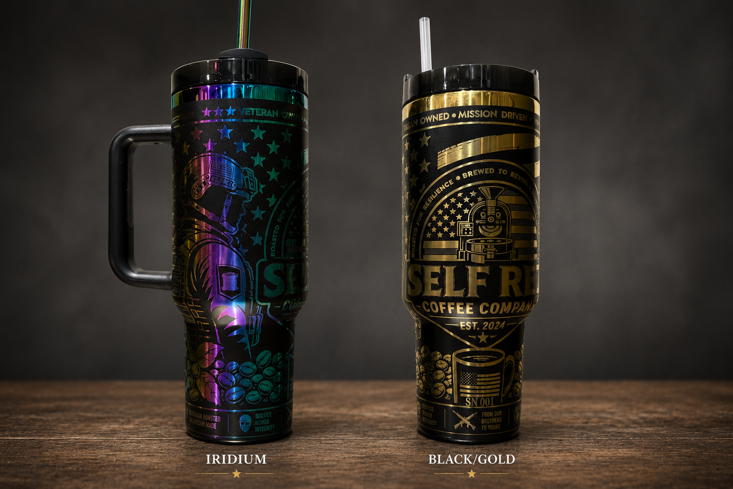 40oz Self Rez Coffee 2 Year Anniversary Tumbler
