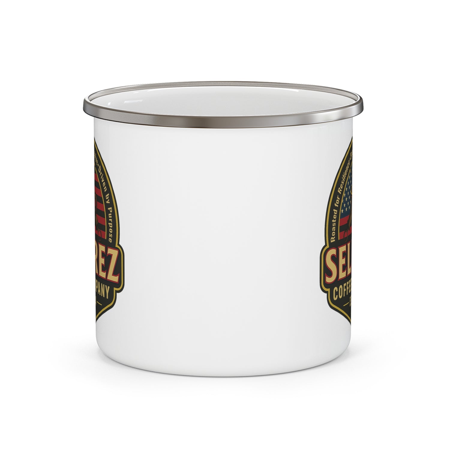SRC Enamel Camping Mug | Outdoor Adventure Mug Cup