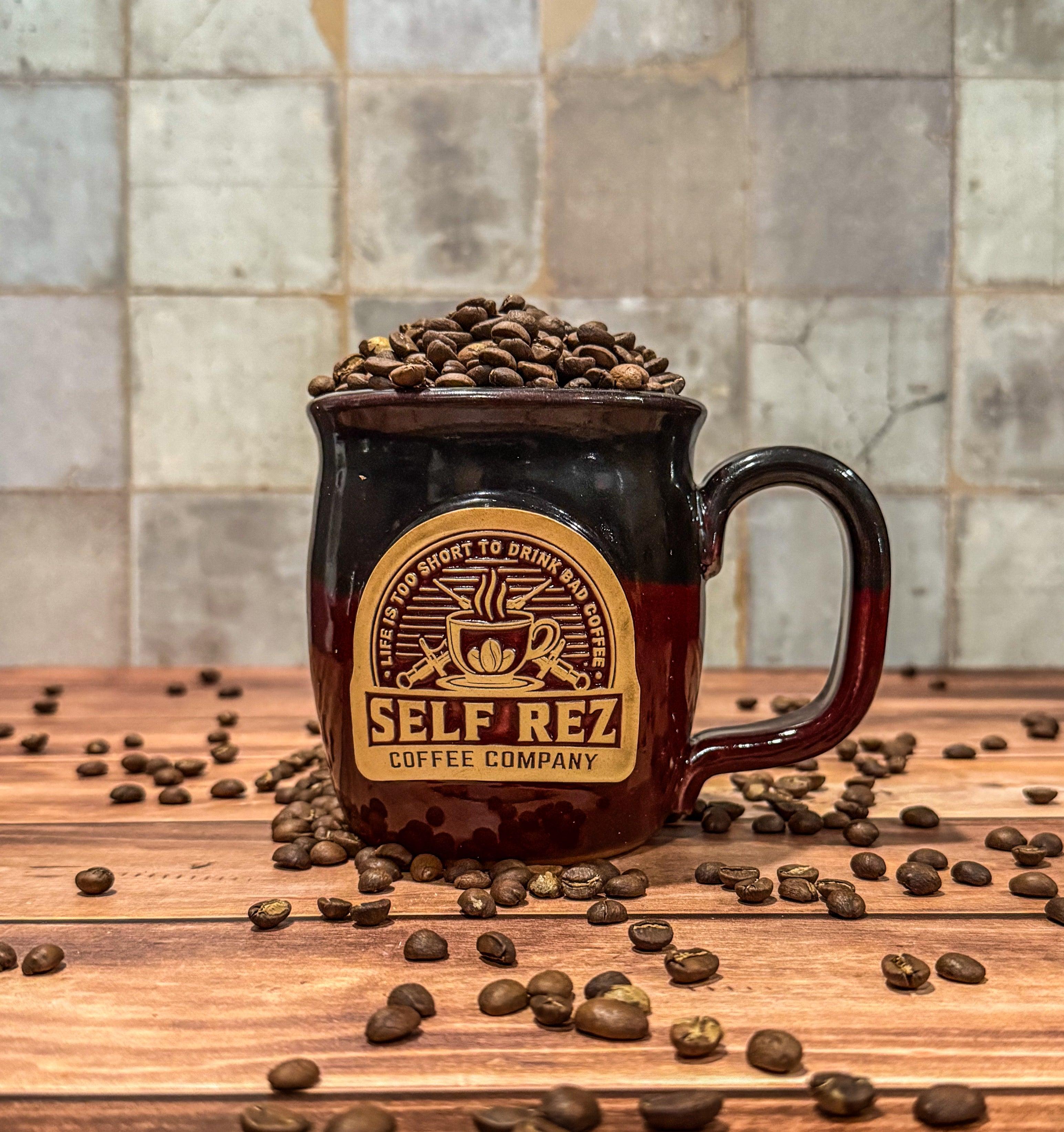 Self Rez Coffee Mug | Hand made in the USA Clay Mugs – Self Rez