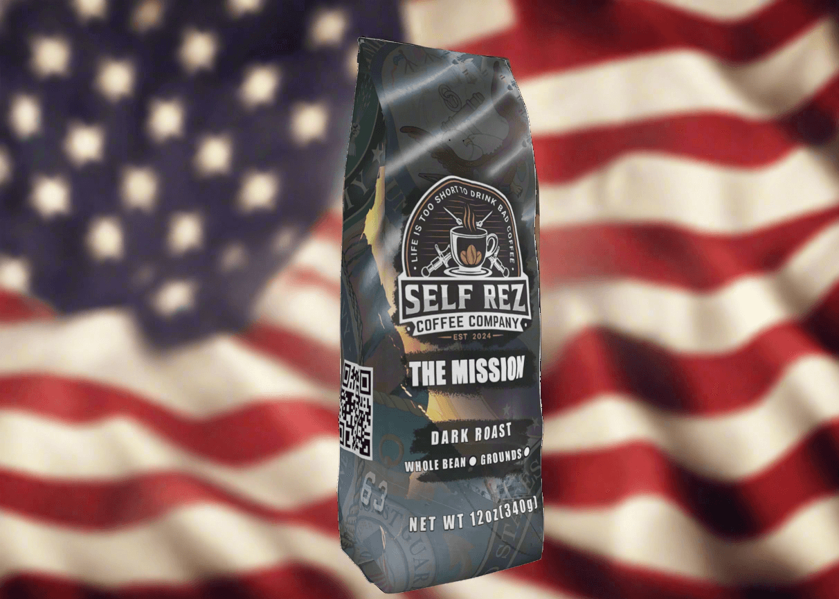 The Mission | Freshly Roasted Dark Roast Coffee! | – Self Rez